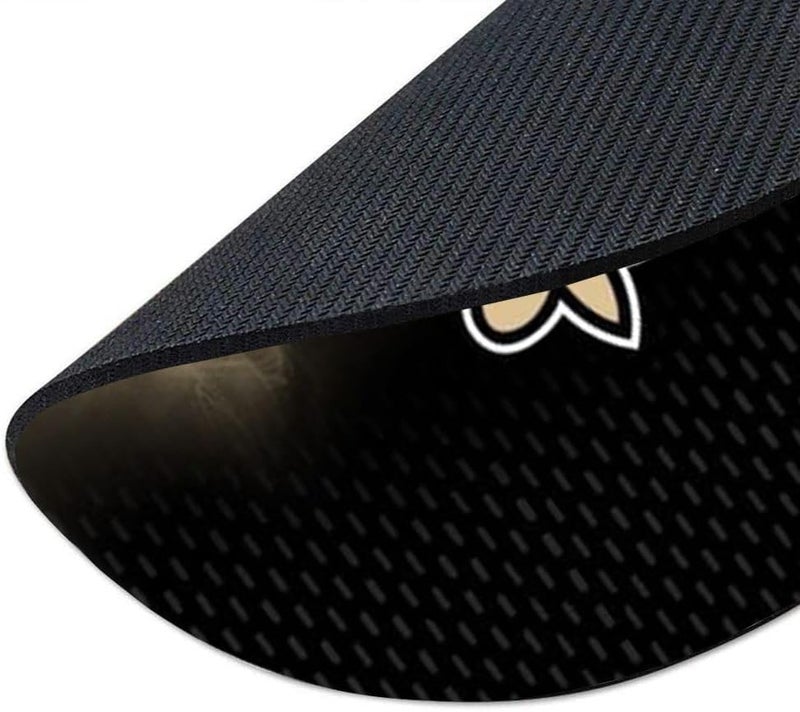 ZYJTEK Sports Round Mouse Pad,Purple Design Non-Slip Rubber Base Mousepad for Computers Laptop Desk,Gaming Mouse Mat for Football Fans - Image 5